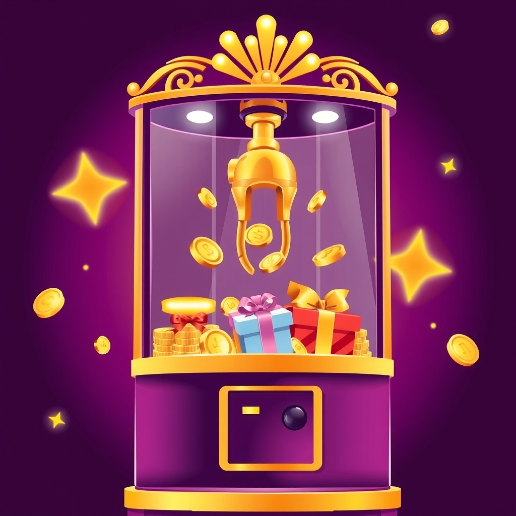 Claw machine del Bonus Crab di Legiano Casino con premi dorati